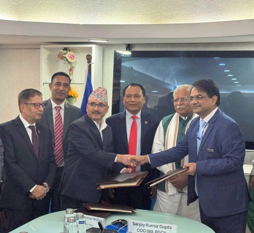 इनरूवा-पूर्णिया र लम्की-बरेली प्रसारण लाइन निर्माण सम्झौता