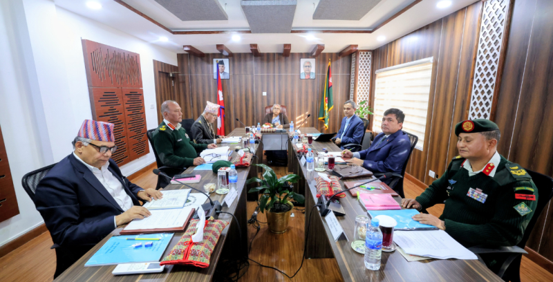 सेना परिचालनका लागि सिफारिस गर्ने सुरक्षा परिषद्को निर्णय