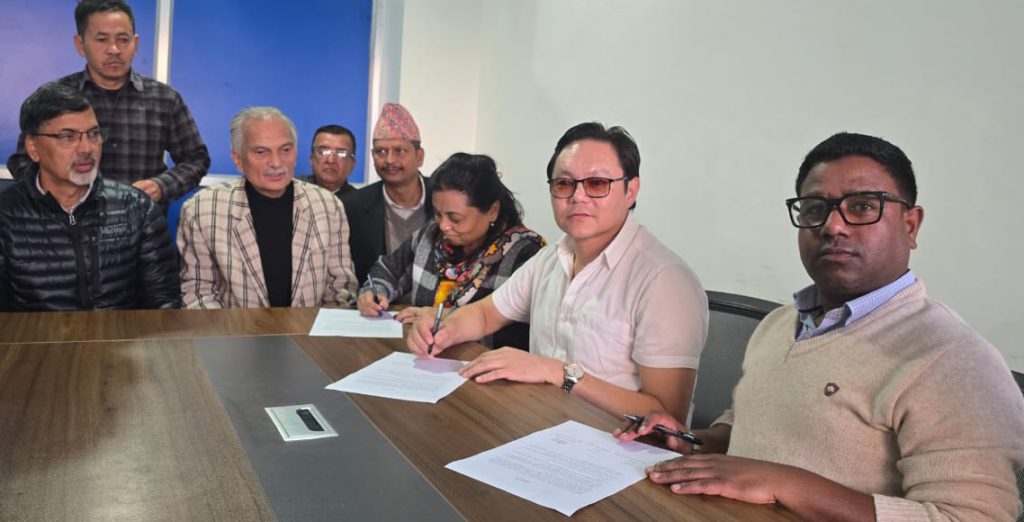 बाबुराम भट्टराई, जनार्दन शर्मा र सन्तोष परियारबीच ५ बुँदे सहमति