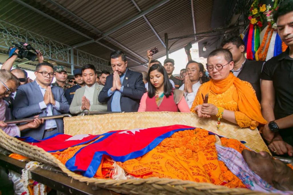 राष्ट्रिय सम्मानका साथ जनकवि दुर्गालाल श्रेष्ठको अन्तिम बिदाइ