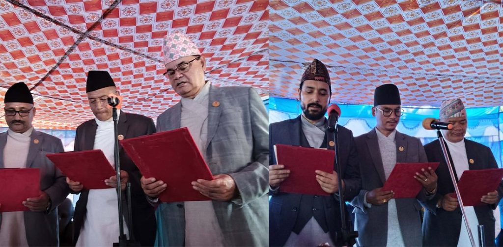 बागमतीको मुख्यमन्त्रीमा किरण थापा नियुक्त, ६ मन्त्रीले लिए शपथ